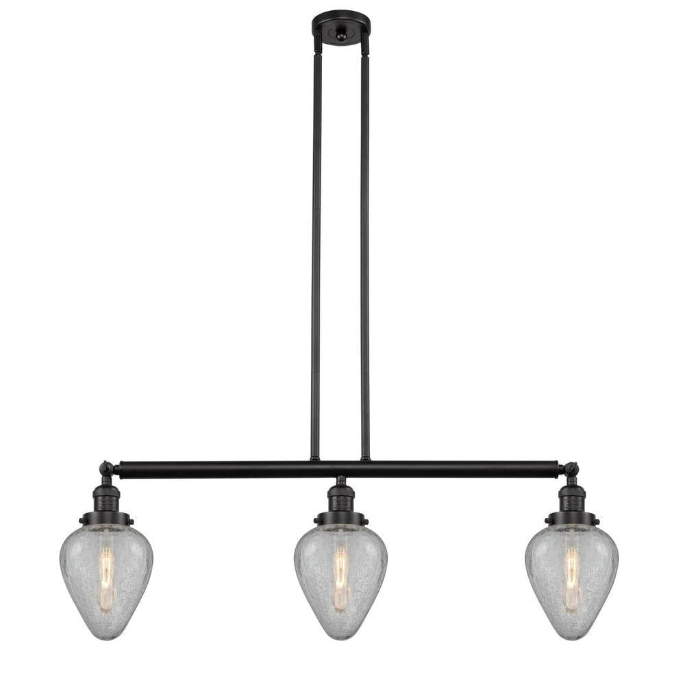 Geneseo - 3 Light - 38 inch - Oil Rubbed Bronze - Stem Hung - Adjustable Island Light