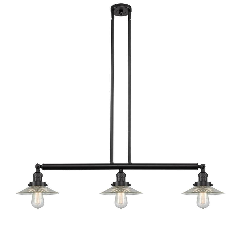 Halophane - 3 Light - 41 inch - Oil Rubbed Bronze - Stem Hung - Adjustable Island Light