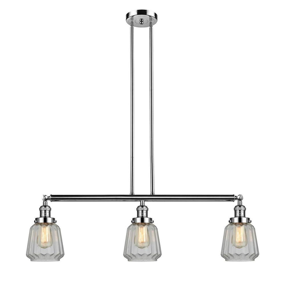 Chatham - 3 Light - 39 inch - Polished Nickel - Stem Hung - Adjustable Island Light