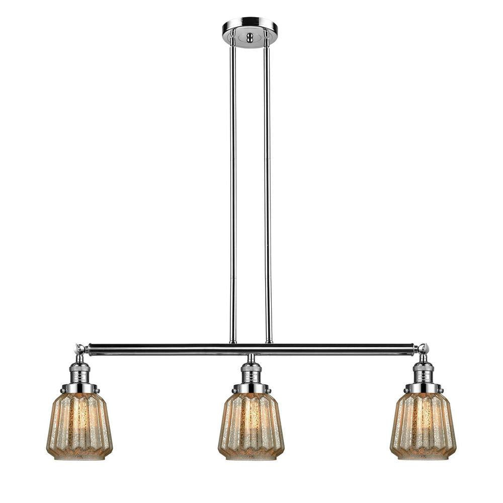 Chatham - 3 Light - 39 inch - Polished Nickel - Stem Hung - Adjustable Island Light
