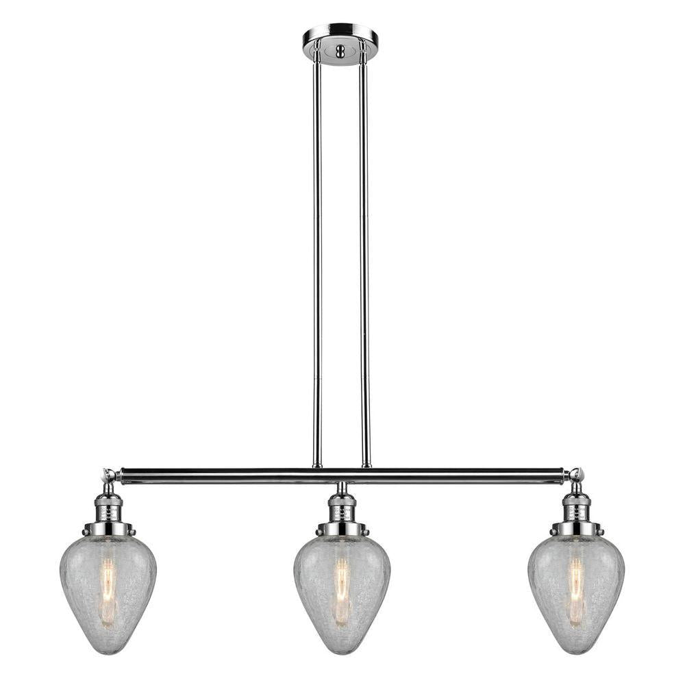 Geneseo - 3 Light - 38 inch - Polished Nickel - Stem Hung - Adjustable Island Light