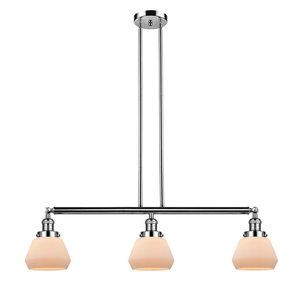 Fulton - 3 Light - 39 inch - Polished Nickel - Stem Hung - Adjustable Island Light