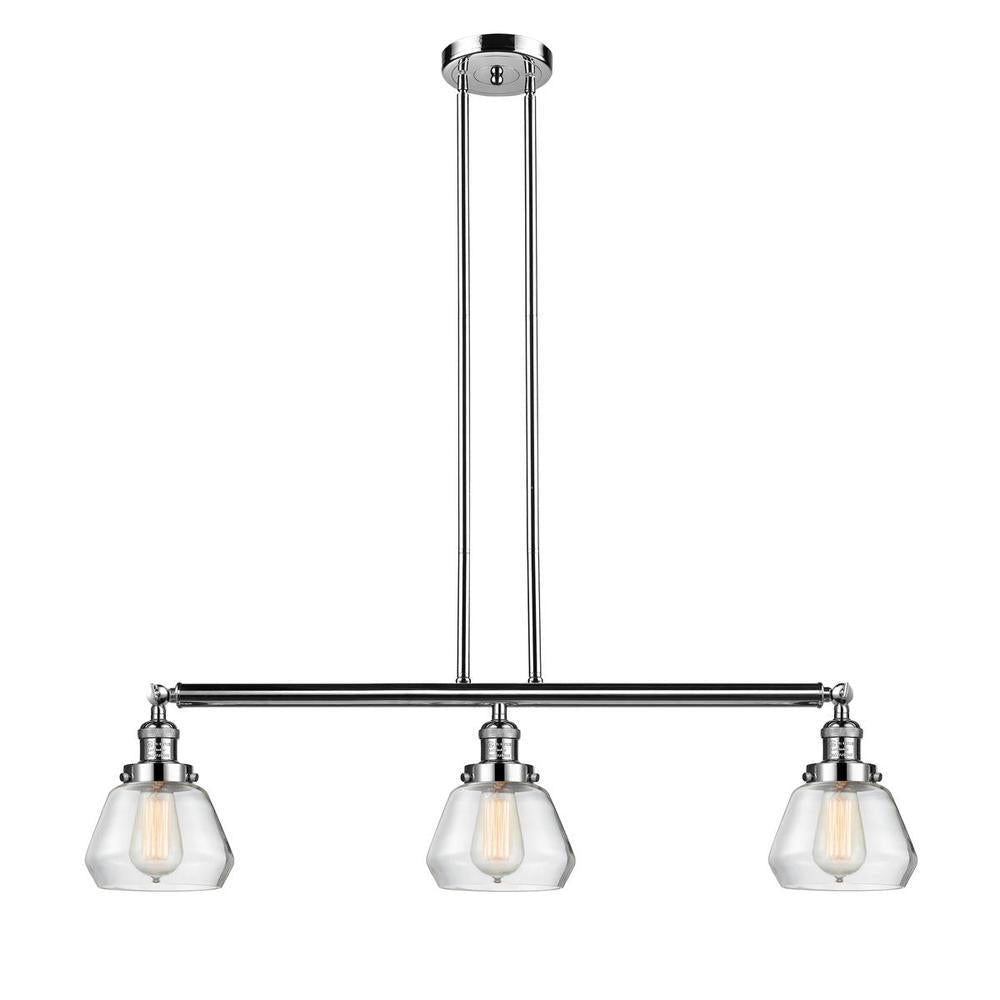 Fulton - 3 Light - 39 inch - Polished Nickel - Stem Hung - Adjustable Island Light