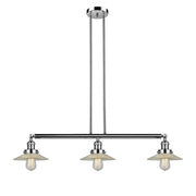 Halophane - 3 Light - 41 inch - Polished Nickel - Stem Hung - Adjustable Island Light