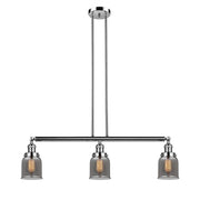 Bell - 3 Light - 38 inch - Polished Nickel - Stem Hung - Adjustable Island Light