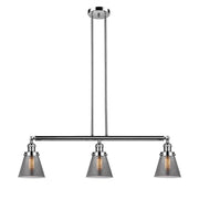 Cone - 3 Light - 39 inch - Polished Nickel - Stem Hung - Adjustable Island Light