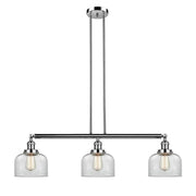 Bell - 3 Light - 41 inch - Polished Nickel - Stem Hung - Adjustable Island Light