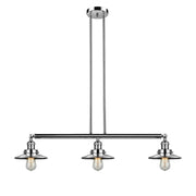 Railroad - 3 Light - 41 inch - Polished Nickel - Stem Hung - Adjustable Island Light