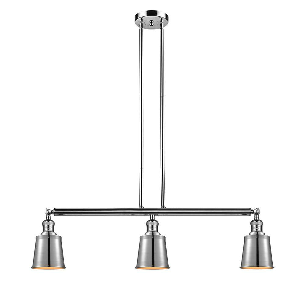Addison - 3 Light - 38 inch - Polished Nickel - Stem Hung - Adjustable Island Light