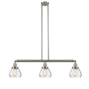 Fulton - 3 Light - 39 inch - Brushed Satin Nickel - Stem Hung - Adjustable Island Light