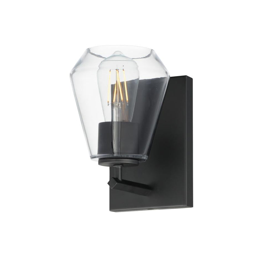 Maxim Lighting 21331CLBK Geode 5.25 Wall Sconce - Black