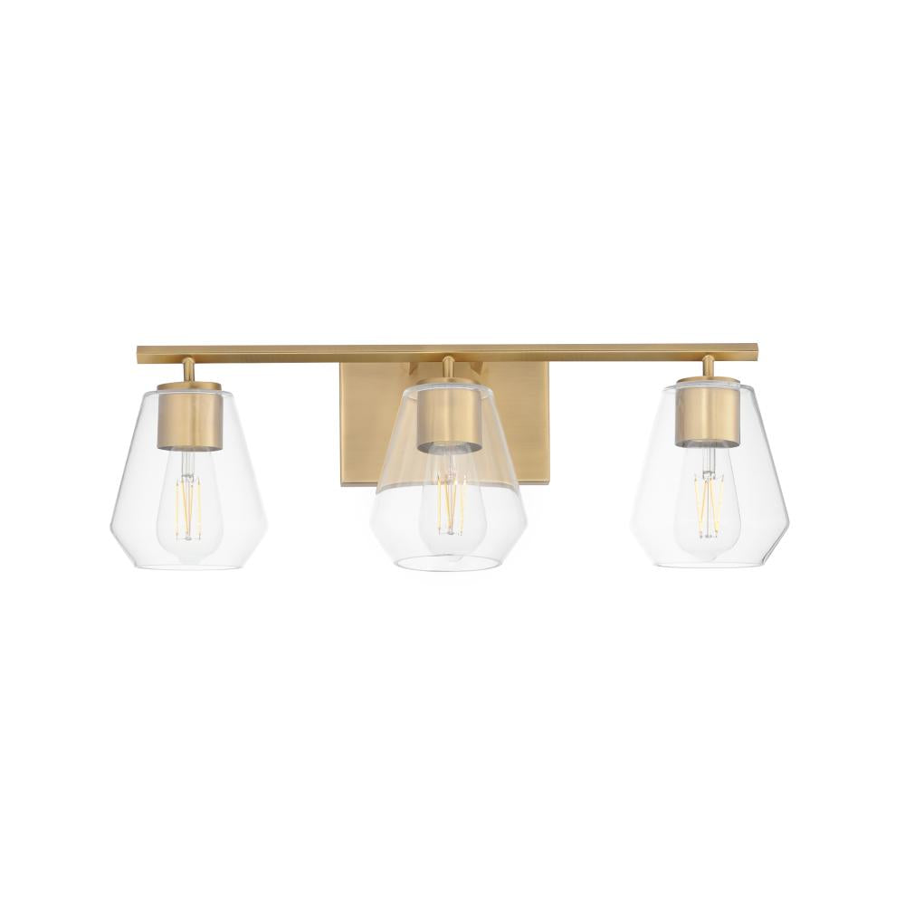 Geode 22.5 Inch Bathroom Vanity - Natural Aged Brass
