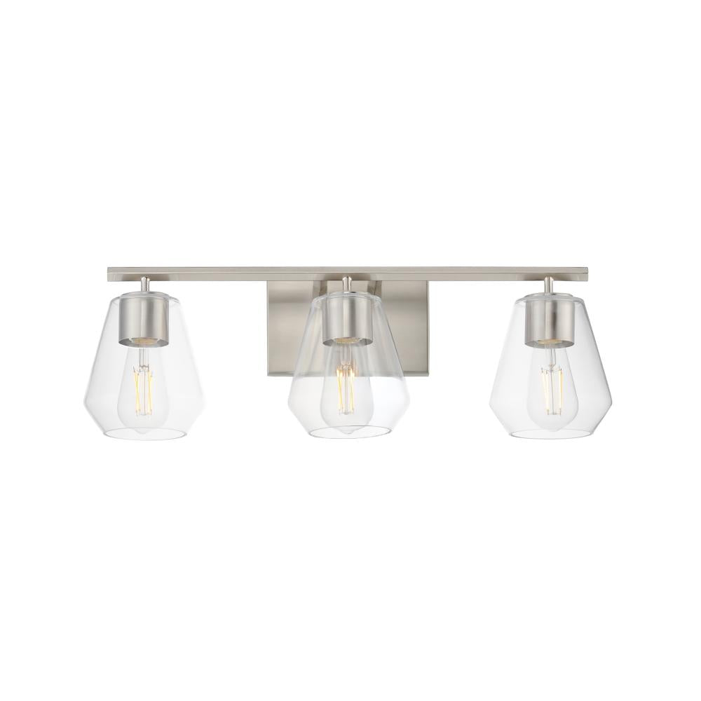 Geode 22.5 Inch Bathroom Vanity - Satin Nickel