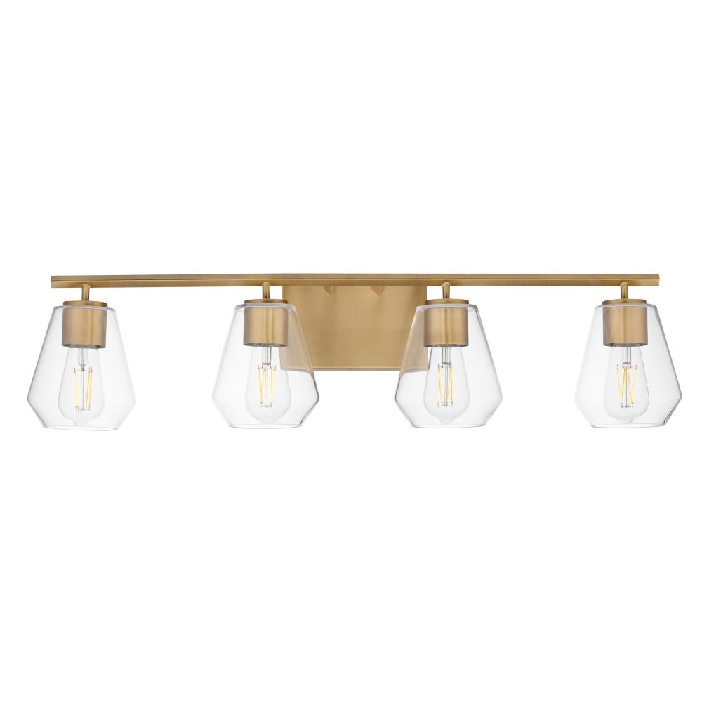Geode 31.25 Inch Bathroom Vanity - Natural Aged Brass