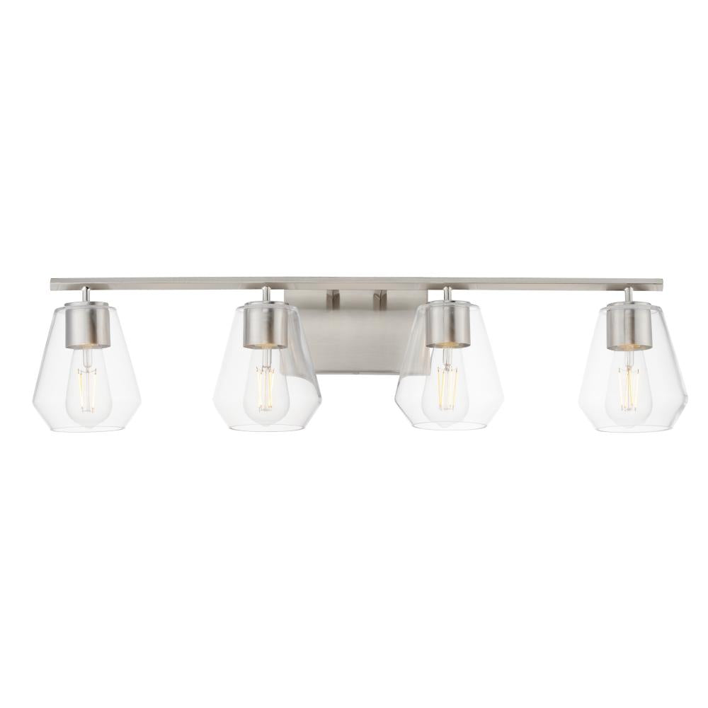 Geode 31.25 Inch Bathroom Vanity - Satin Nickel