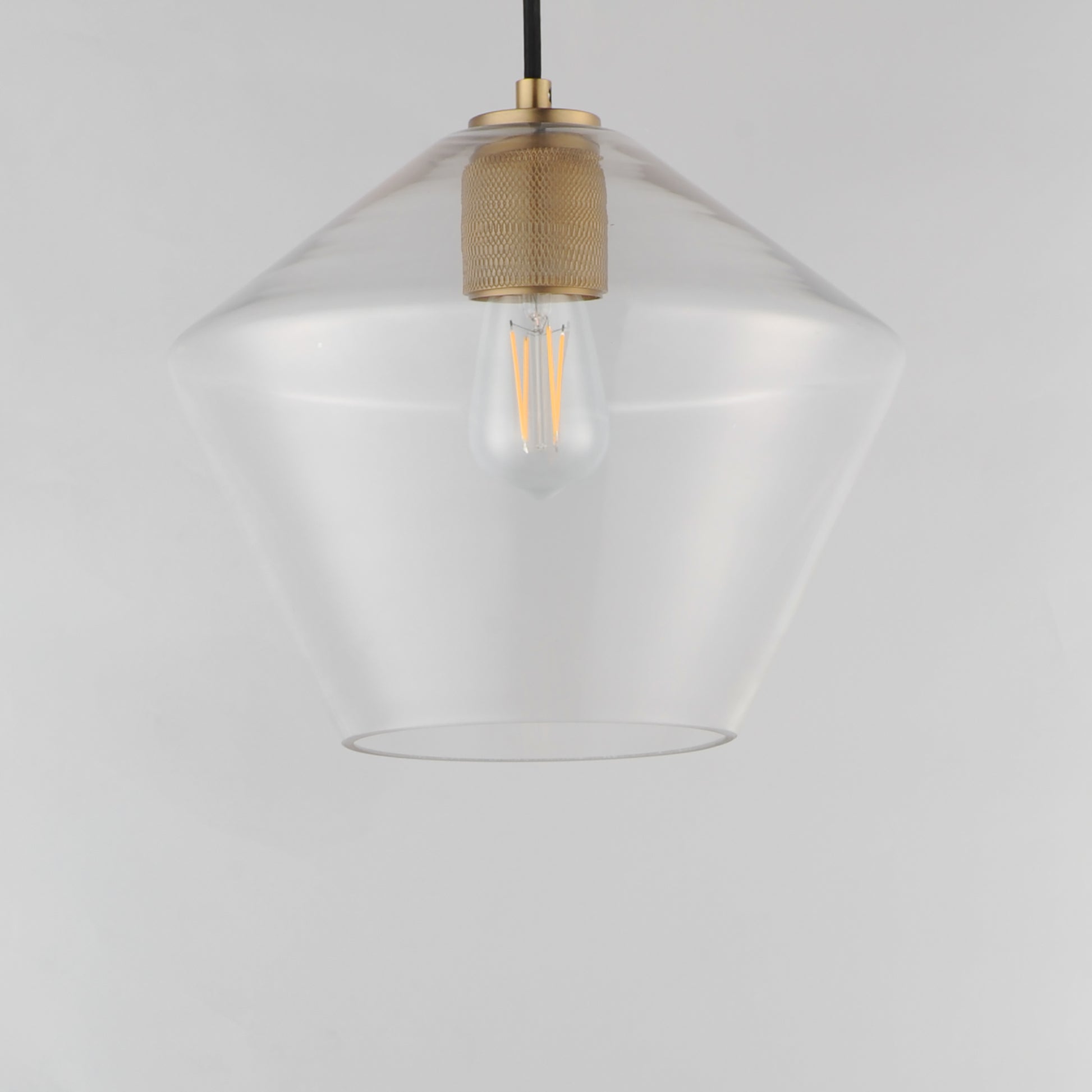 11 Inch Single Pendant – Natural Aged Brass