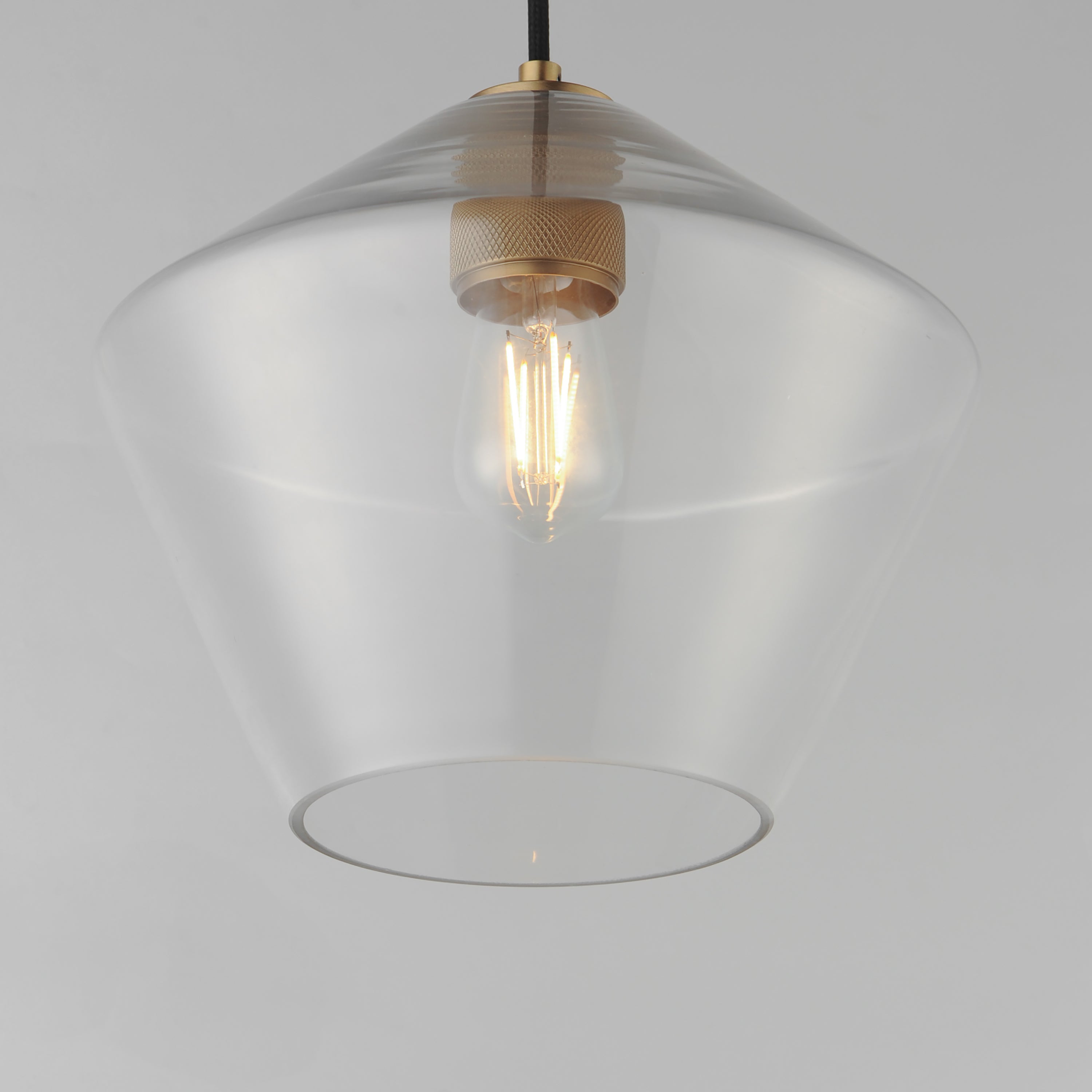 11 Inch Single Pendant – Natural Aged Brass