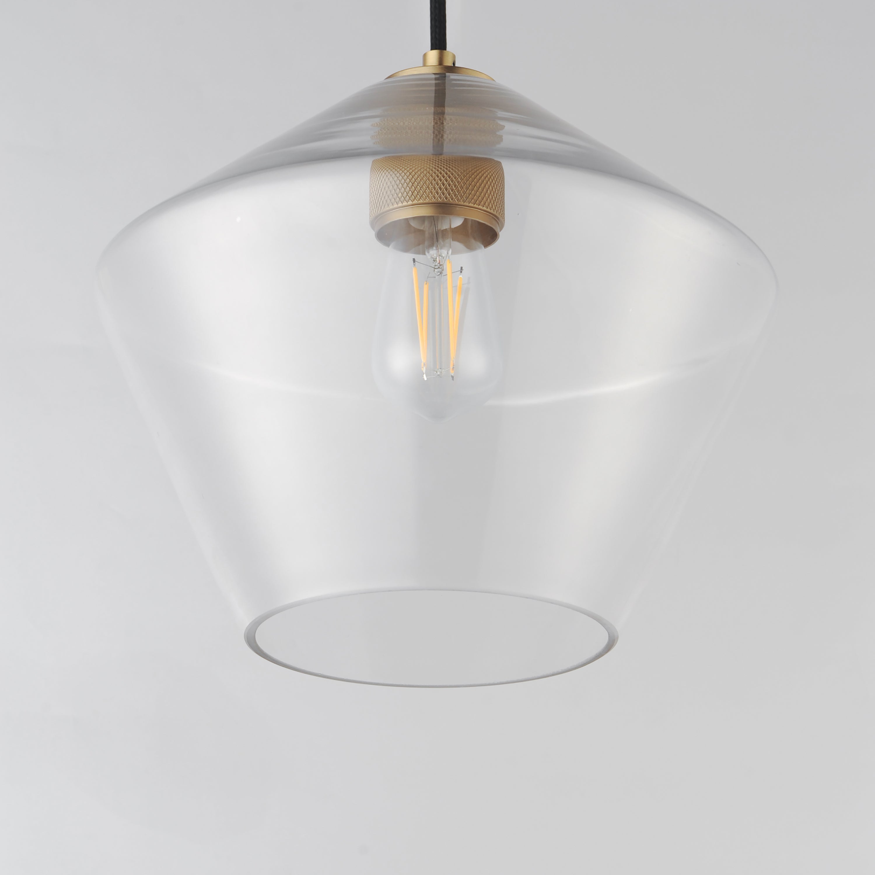 11 Inch Single Pendant – Natural Aged Brass