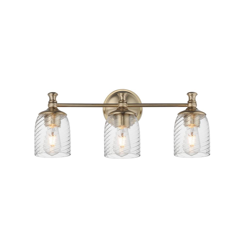Swirl 23 Inch Bathroom Vanity - Satin Champagne