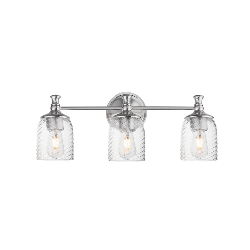 Swirl 23 Inch Bathroom Vanity - Satin Nickel