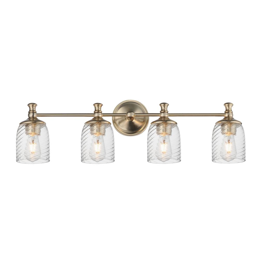 Swirl 32.5 Inch Bathroom Vanity - Satin Champagne