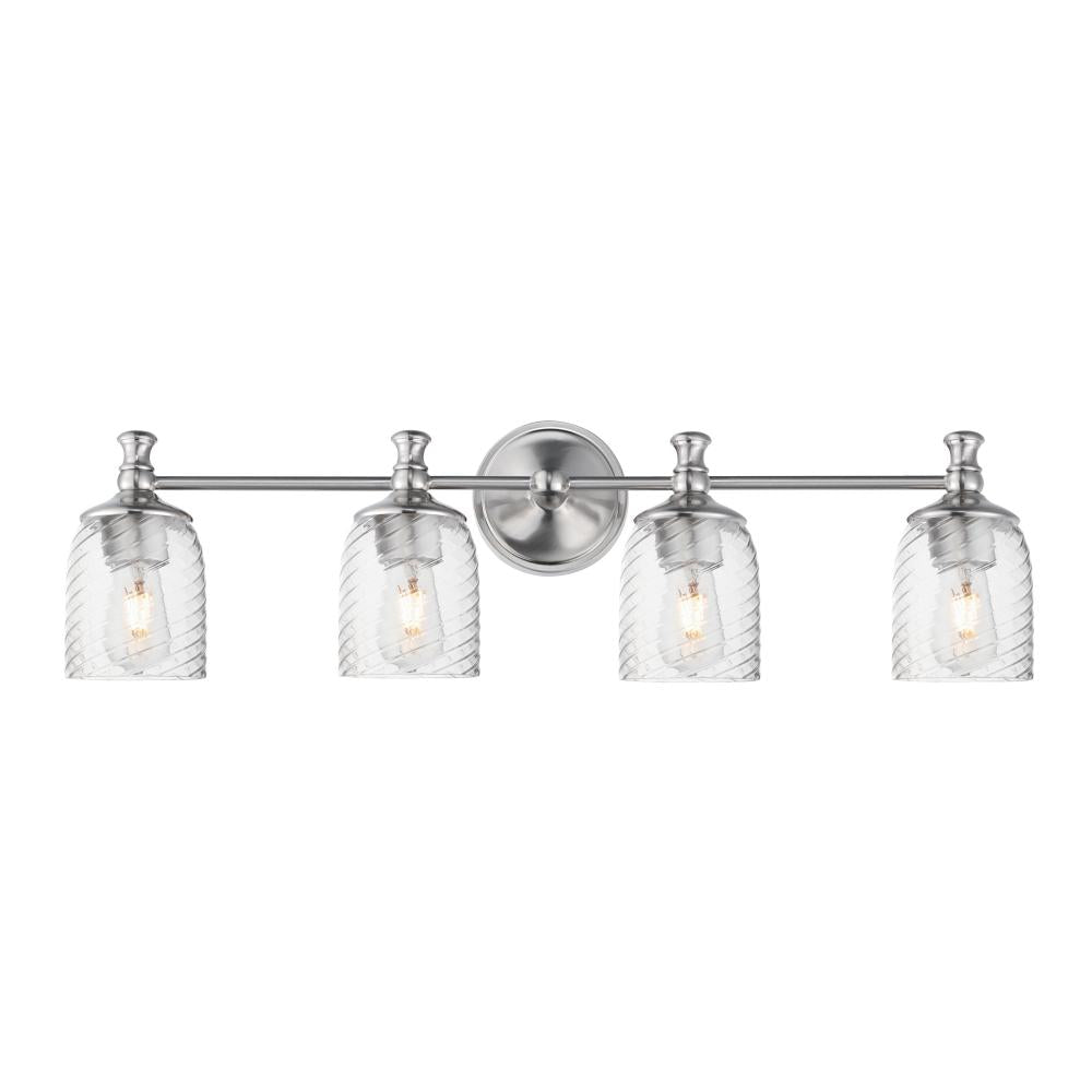 Swirl 32.5 Inch Bathroom Vanity - Satin Nickel