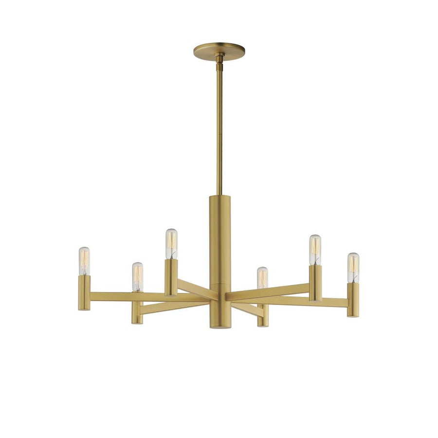 Emana 25.5 Inch Chandelier – Natural Aged Brass