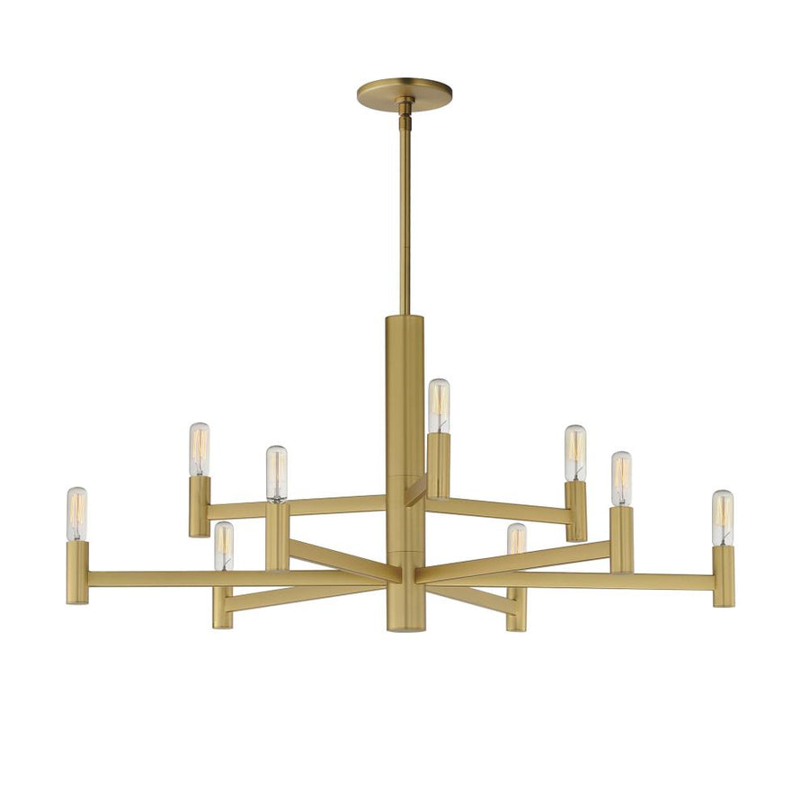 Emana 33.5 Inch Chandelier – Natural Aged Brass