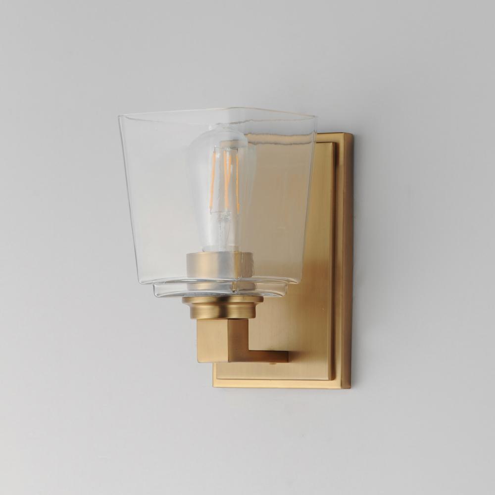 Maxim Lighting CUBOS 21381CLNAB Bathroom Fixture - Brass