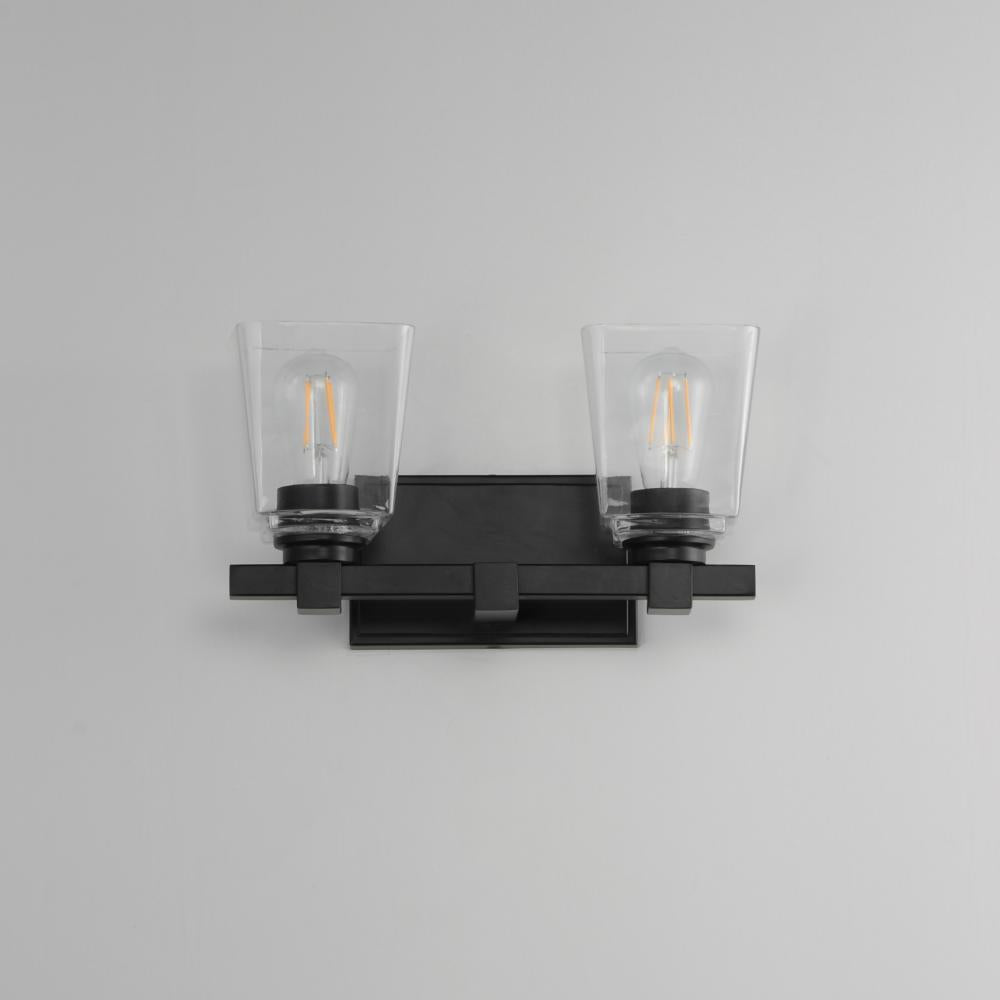 Maxim Lighting CUBOS 21382CLBK Sconce - Black