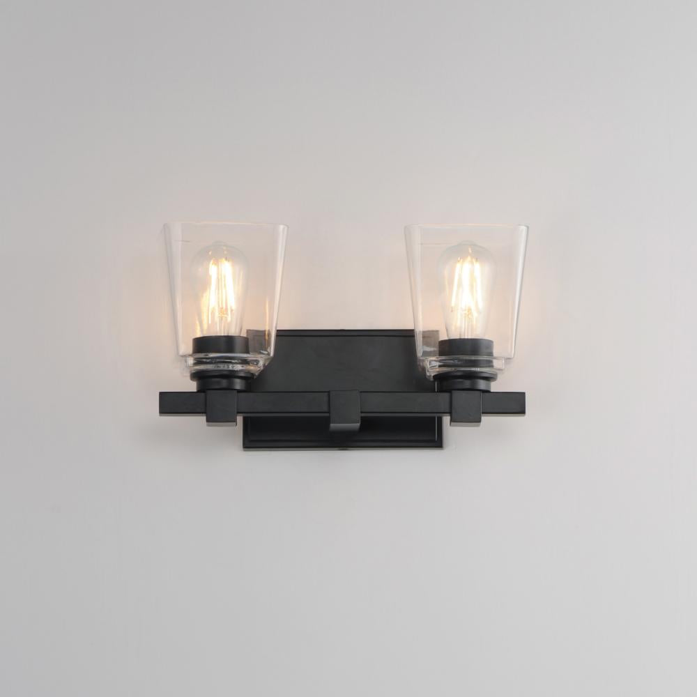 Maxim Lighting CUBOS 21382CLBK Sconce - Black