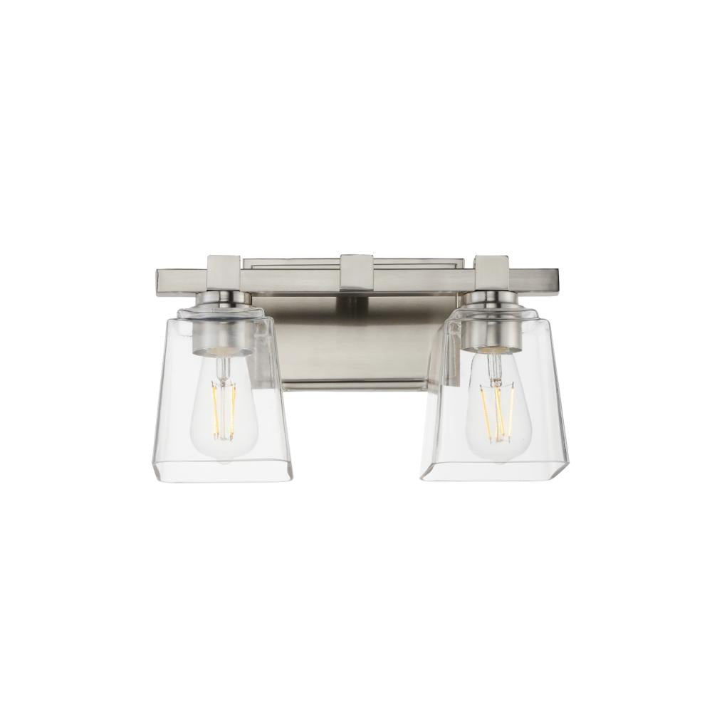 Cubos 14 Inch Bathroom Vanity - Satin Nickel