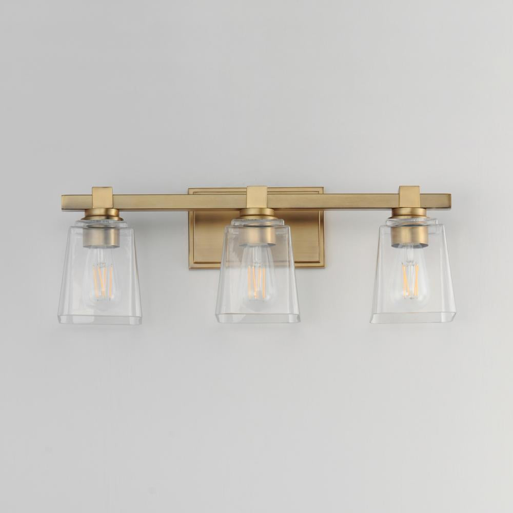 Maxim Lighting CUBOS 21383CLNAB Sconce - Brass