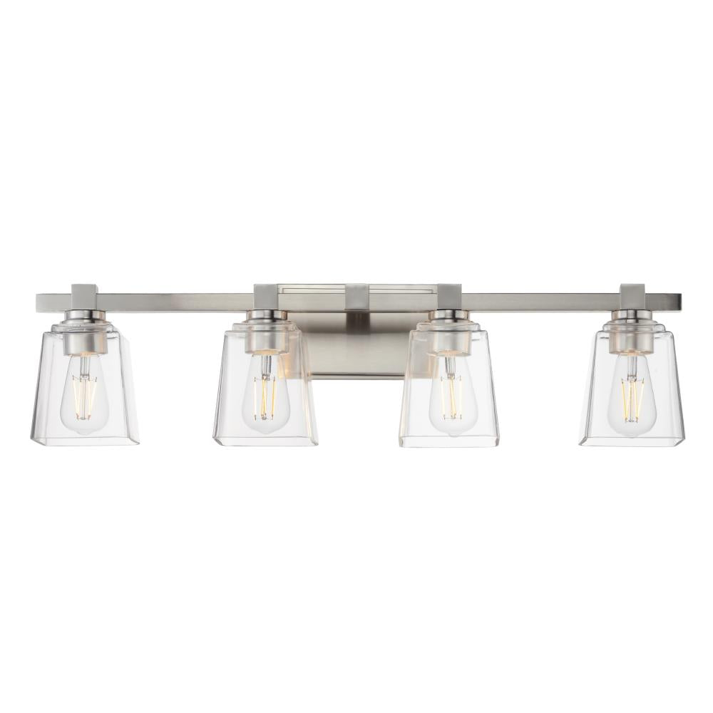 Cubos 30.75 Inch Bathroom Vanity - Satin Nickel