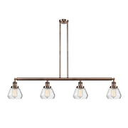 Fulton - 4 Light - 51 inch - Antique Copper - Stem Hung - Island Light