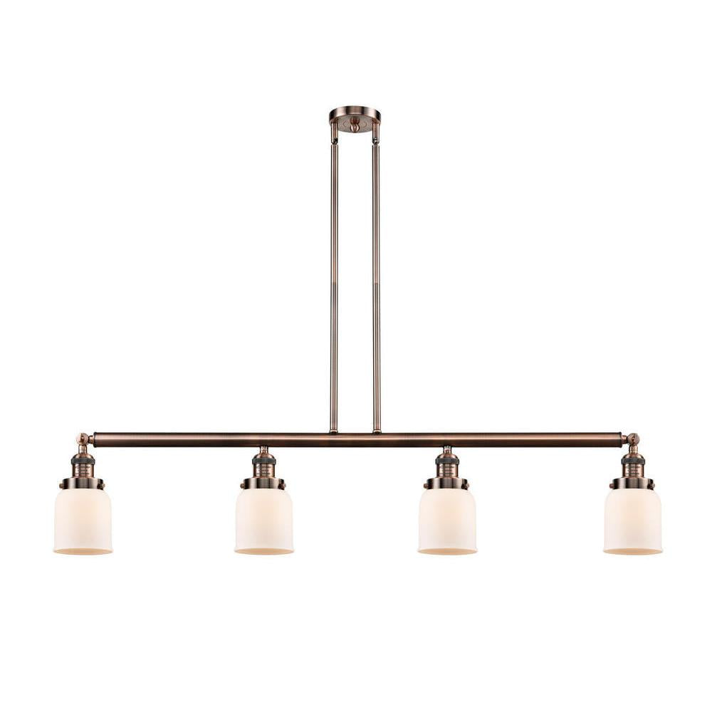 Bell - 4 Light - 50 inch - Antique Copper - Stem Hung - Island Light
