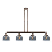 Bell - 4 Light - 53 inch - Antique Copper - Stem Hung - Island Light