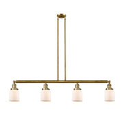 Bell - 4 Light - 50 inch - Brushed Brass - Stem Hung - Adjustable Island Light