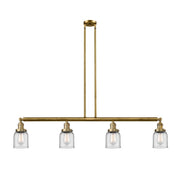 Bell - 4 Light - 50 inch - Brushed Brass - Stem Hung - Adjustable Island Light