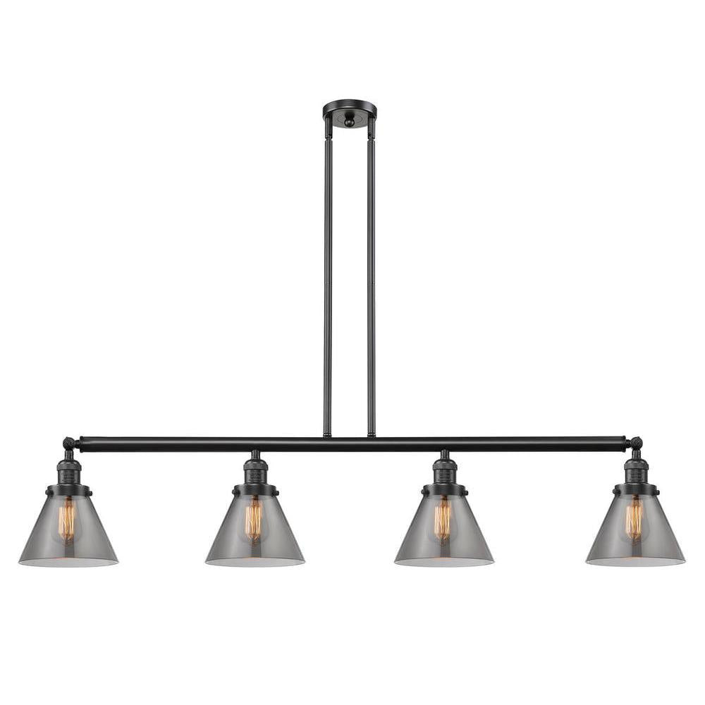 Cone - 4 Light - 52 inch - Oil Rubbed Bronze - Stem Hung - Island Light