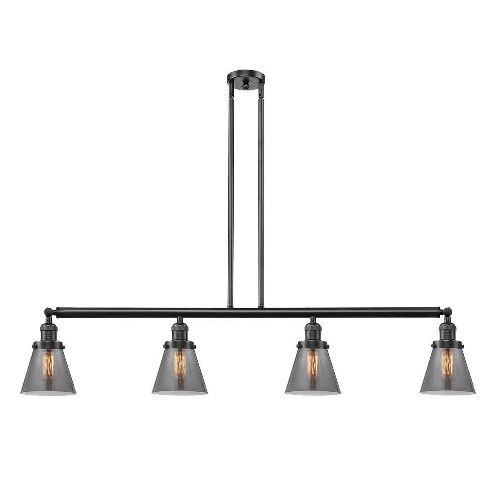 Cone - 4 Light - 51 inch - Oil Rubbed Bronze - Stem Hung - Island Light