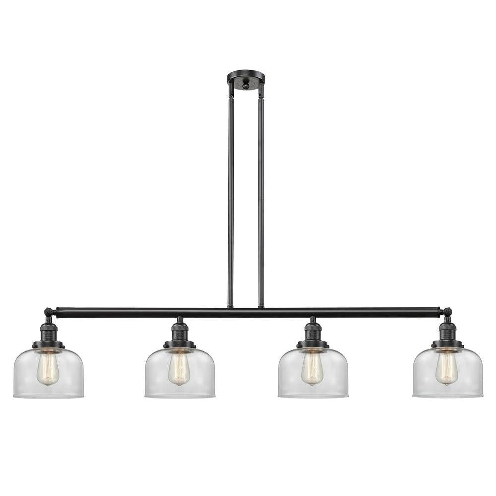 Bell - 4 Light - 53 inch - Oil Rubbed Bronze - Stem Hung - Island Light