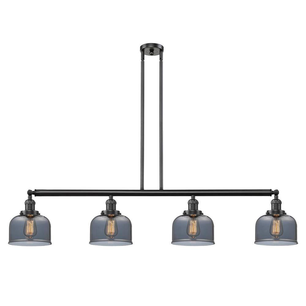 Bell - 4 Light - 53 inch - Oil Rubbed Bronze - Stem Hung - Island Light