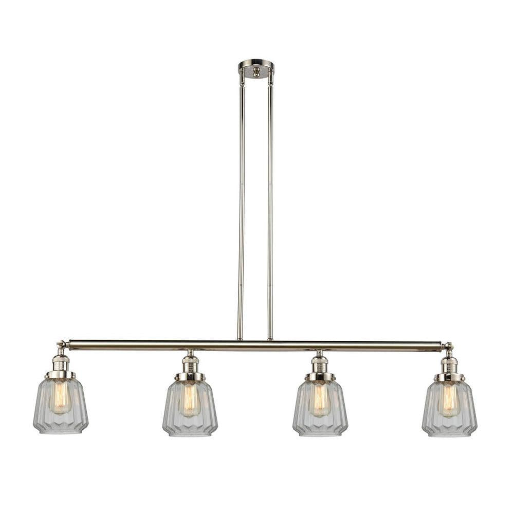Chatham - 4 Light - 51 inch - Polished Nickel - Stem Hung - Adjustable Island Light