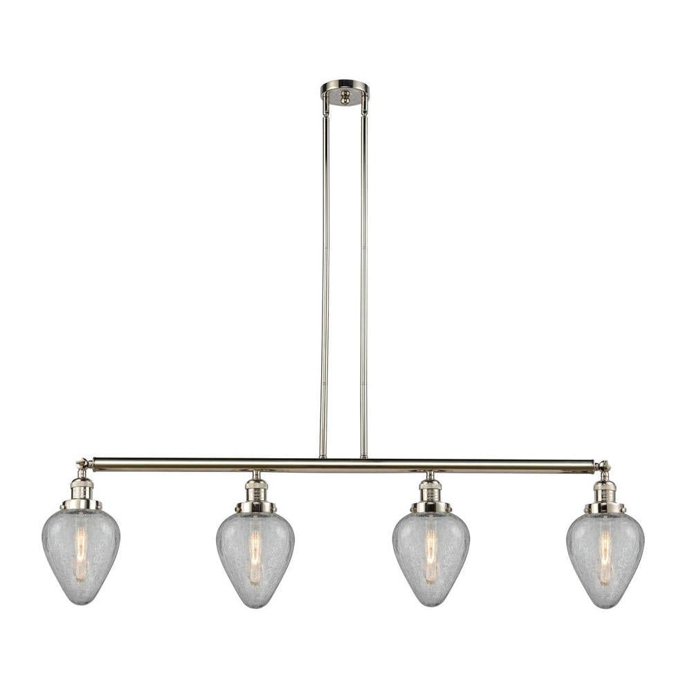 Geneseo - 4 Light - 52 inch - Polished Nickel - Stem Hung - Adjustable Island Light