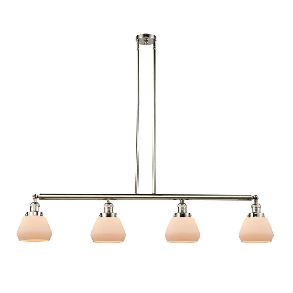 Fulton - 4 Light - 51 inch - Polished Nickel - Stem Hung - Adjustable Island Light