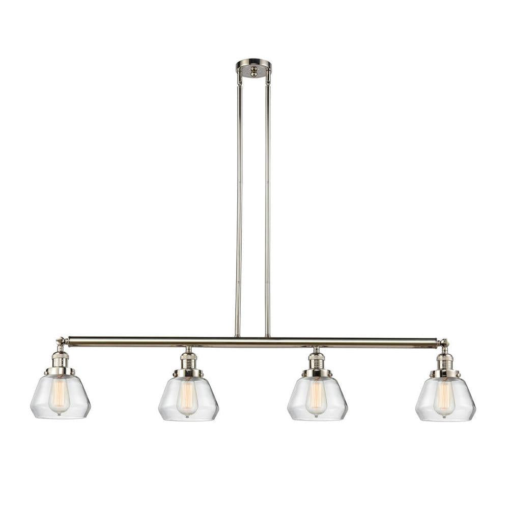 Fulton - 4 Light - 51 inch - Polished Nickel - Stem Hung - Adjustable Island Light