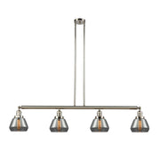 Fulton - 4 Light - 51 inch - Polished Nickel - Stem Hung - Adjustable Island Light