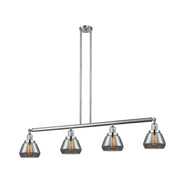 Fulton - 4 Light - 51 inch - Brushed Satin Nickel - Stem Hung - Adjustable Island Light