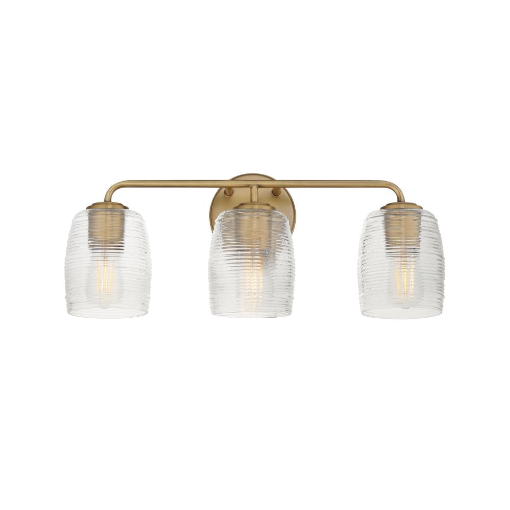 Honey 22 Inch Bathroom Vanity - Natural Aged Brass